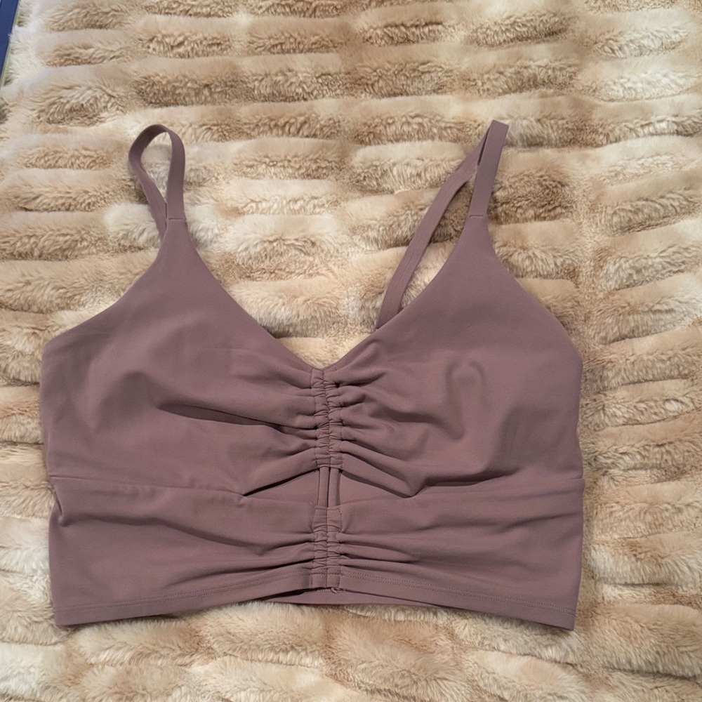 Mauve sports bra
